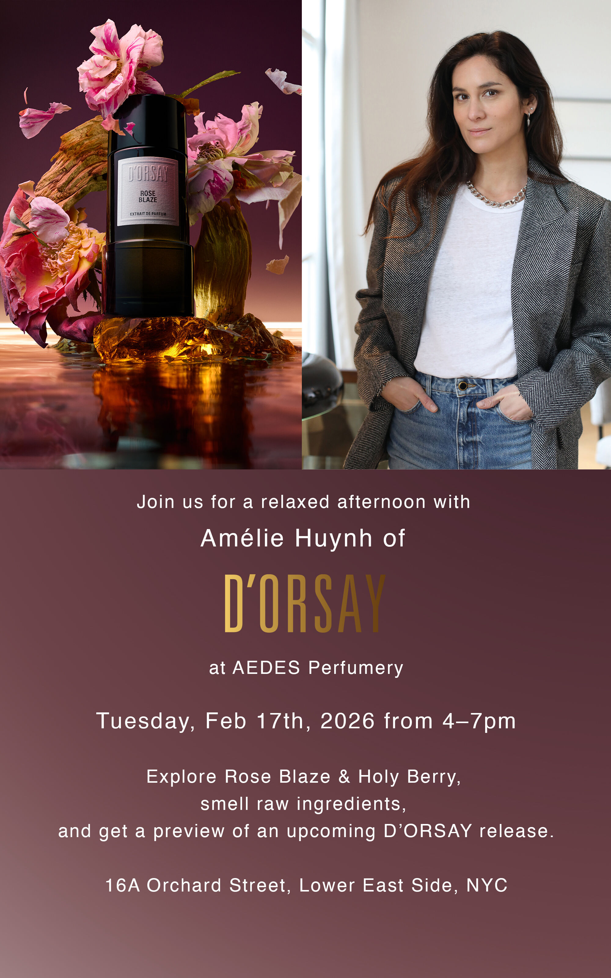 d'orsay at Aedes Perfumery