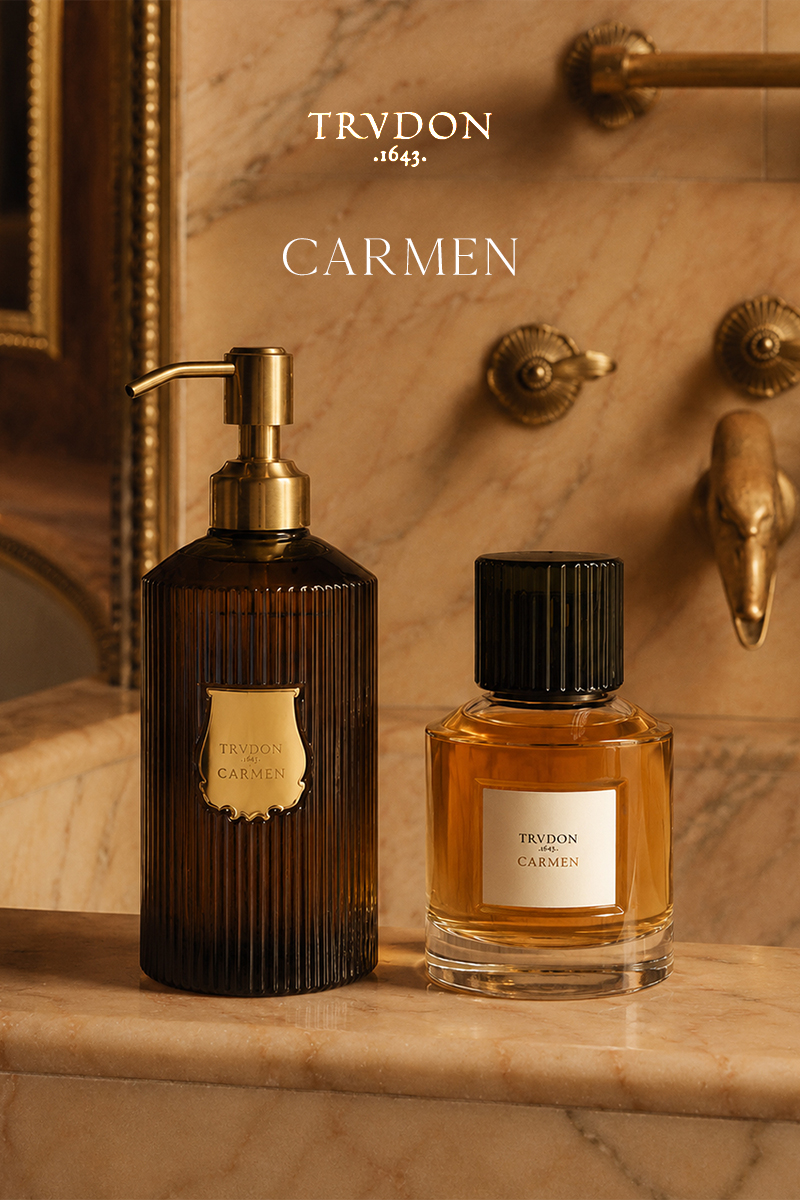 Carmen. A new fragrance and hand soap by Trudon