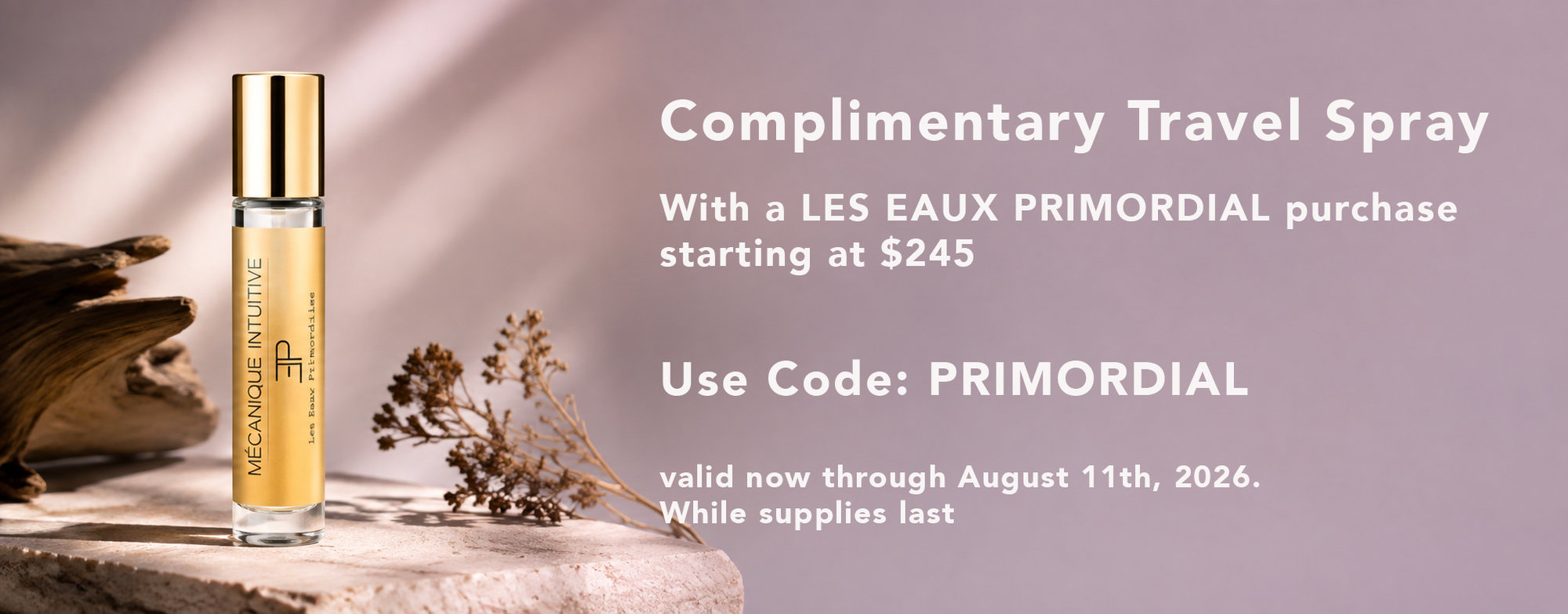 Complimentary Travel Spray with purchase