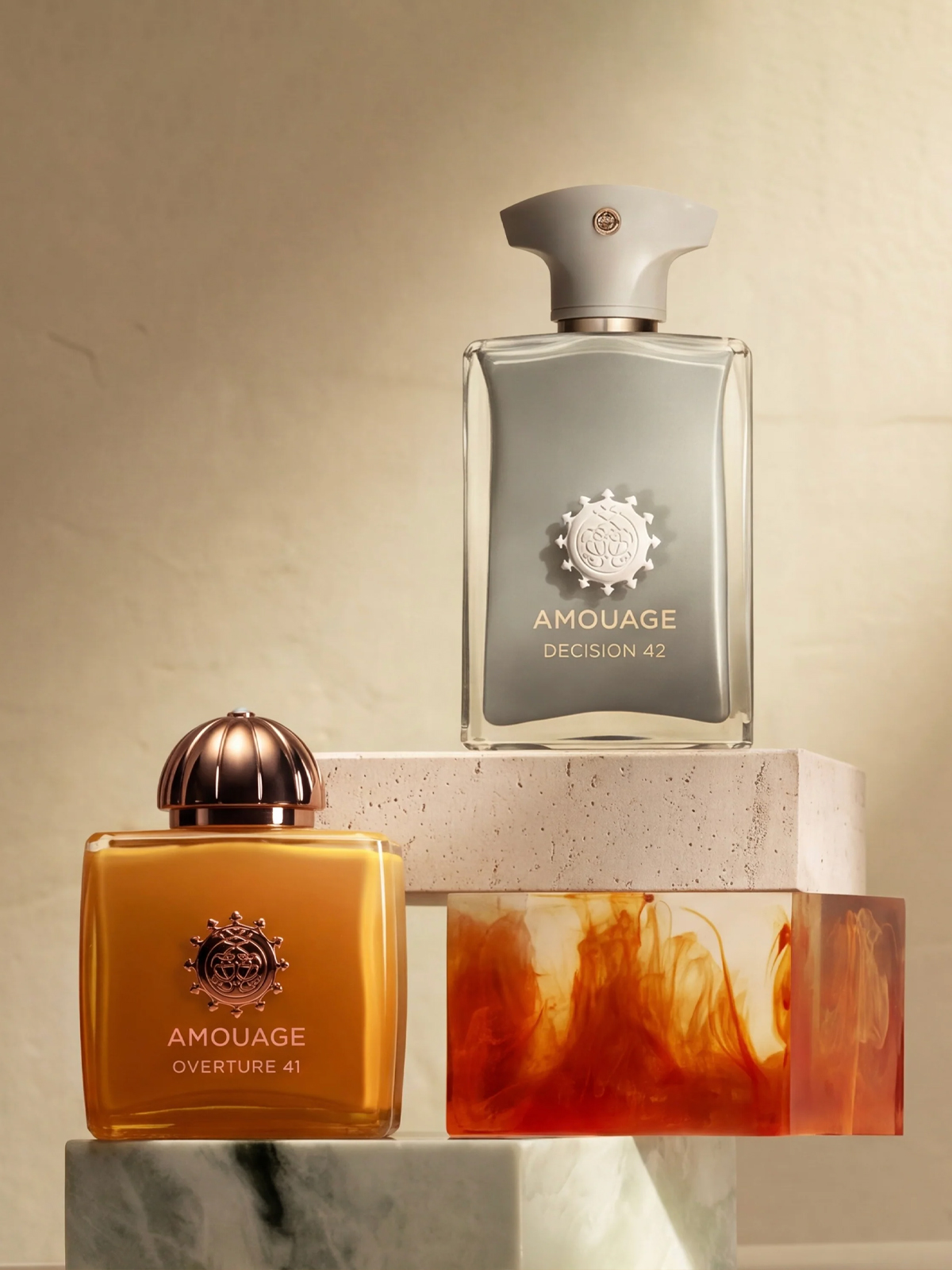 New by Amouage: Overture 41 and Decision 42